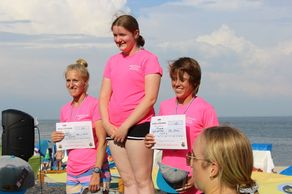 Siegerehrung beim Amateur SUP CUP an der Nordsee in Wyk auf Föhr